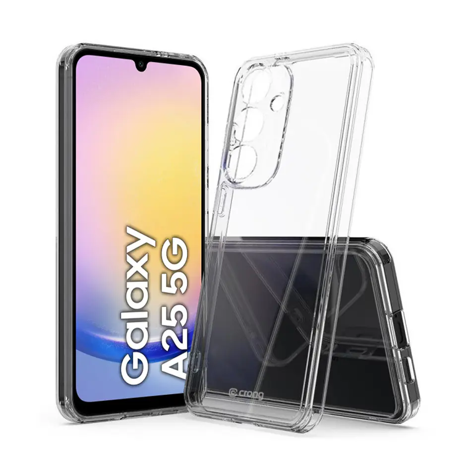 ⁨Crong Crystal Shield Cover - Etui Samsung Galaxy A25 5G (przezroczysty)⁩ w sklepie Wasserman.eu