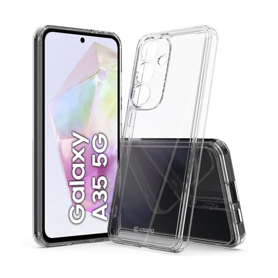 ⁨Crong Crystal Shield Cover - Etui Samsung Galaxy A35 5G (przezroczysty)⁩ w sklepie Wasserman.eu