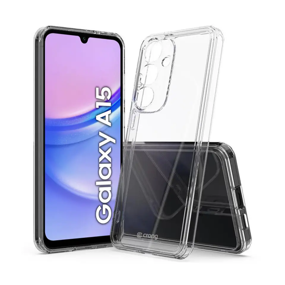 ⁨Crong Crystal Shield Cover - Etui Samsung Galaxy A15 5G (przezroczysty)⁩ w sklepie Wasserman.eu