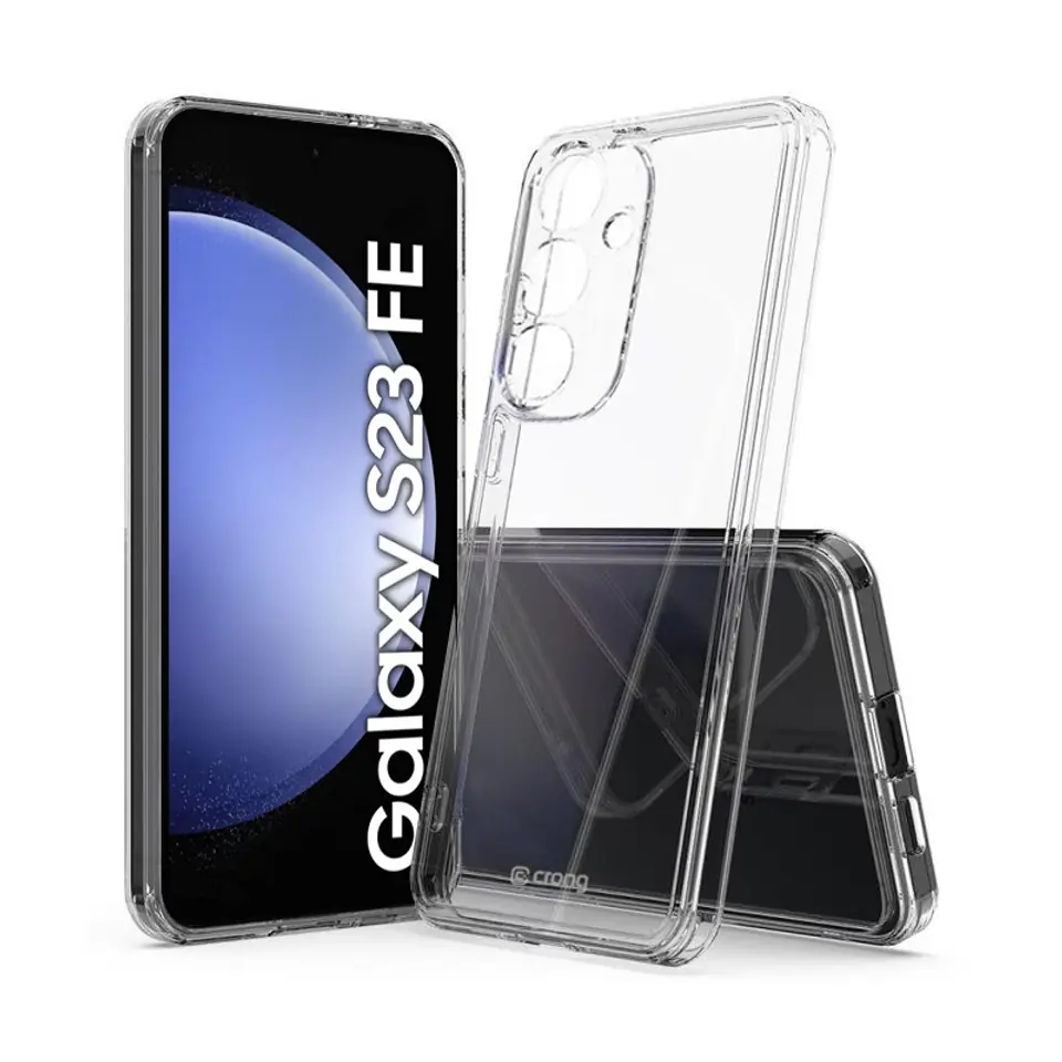 ⁨Crong Crystal Shield Cover - Etui Samsung Galaxy S23 FE (przezroczysty)⁩ w sklepie Wasserman.eu