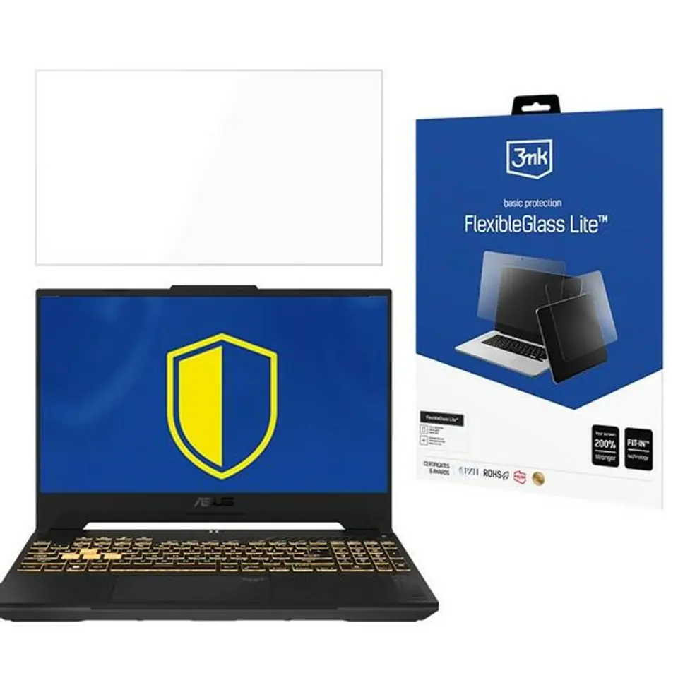 ⁨3MK FlexibleGlass Lite ASUS TUF GamingF15 do 17" Szkło Hybrydowe Lite⁩ w sklepie Wasserman.eu