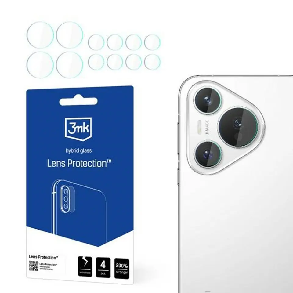 ⁨3MK Lens Protect Huawei Pura 70 Ochronana obiektyw aparatu 4szt⁩ w sklepie Wasserman.eu