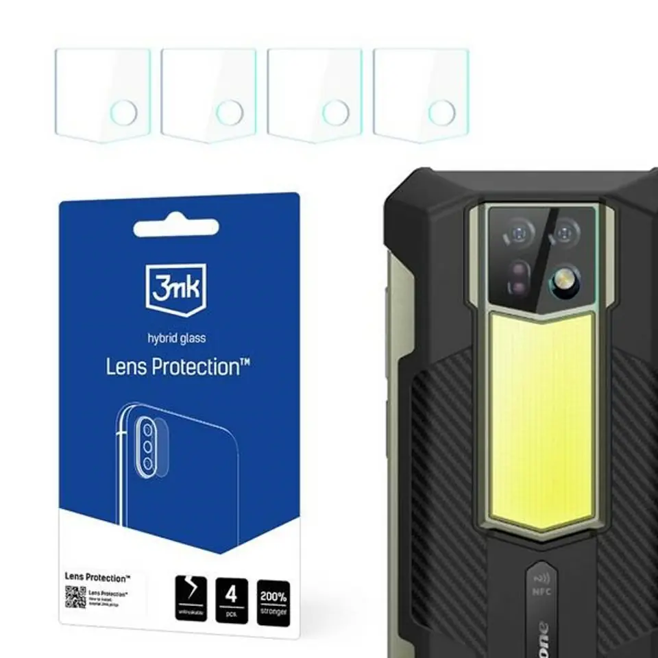 ⁨3MK Lens Protect Ulefone Armor 24Ochrona na obiektyw aparatu 4szt⁩ w sklepie Wasserman.eu