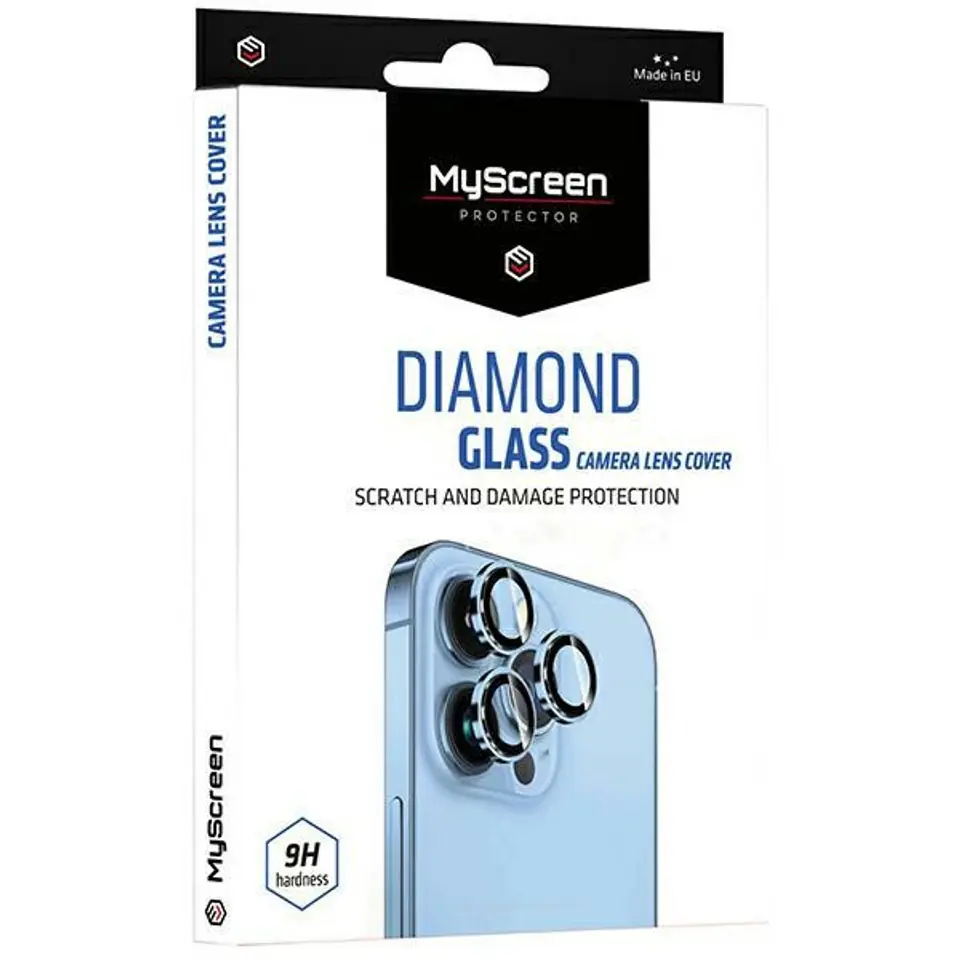 ⁨MS Diamond Glass Camera Lens Cover iPhone 15 6.1"/15 Plus 6.7" czarny/black Ochrona na obiektyw aparatu⁩ w sklepie Wasserman.eu