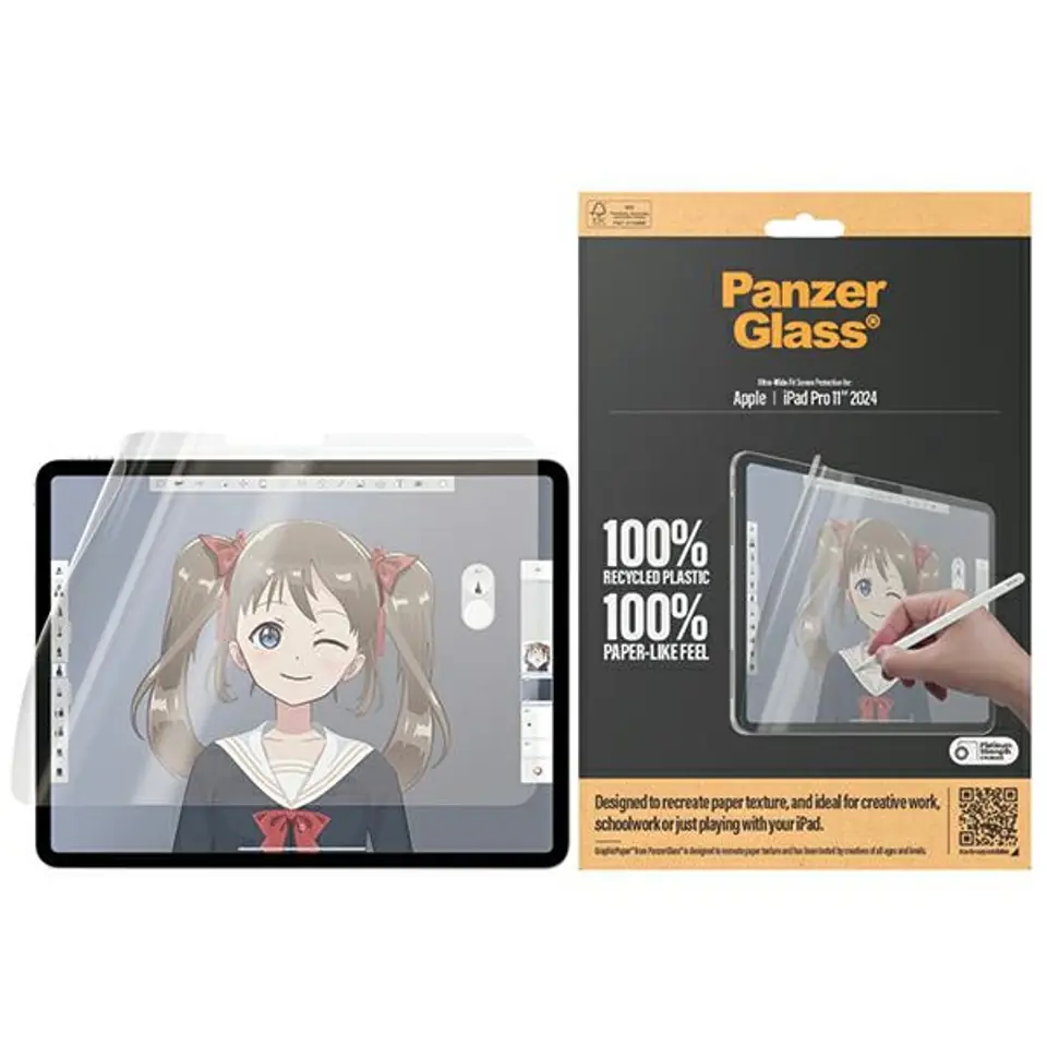 ⁨PanzerGlass GraphicPaper iPad Pro 2024 11" Anti Glare, Case Friendly, Ultra-wide Fit 2832⁩ w sklepie Wasserman.eu