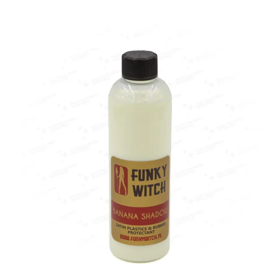 ⁨Funky Witch Banana Shadow Satin Dressing 500ml - ochrona gumy i plastików wewnętrznych⁩ w sklepie Wasserman.eu