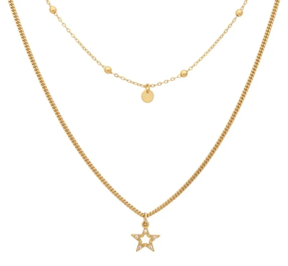 ⁨Double ball necklace and star (C21/TEN/20AU)⁩ at Wasserman.eu