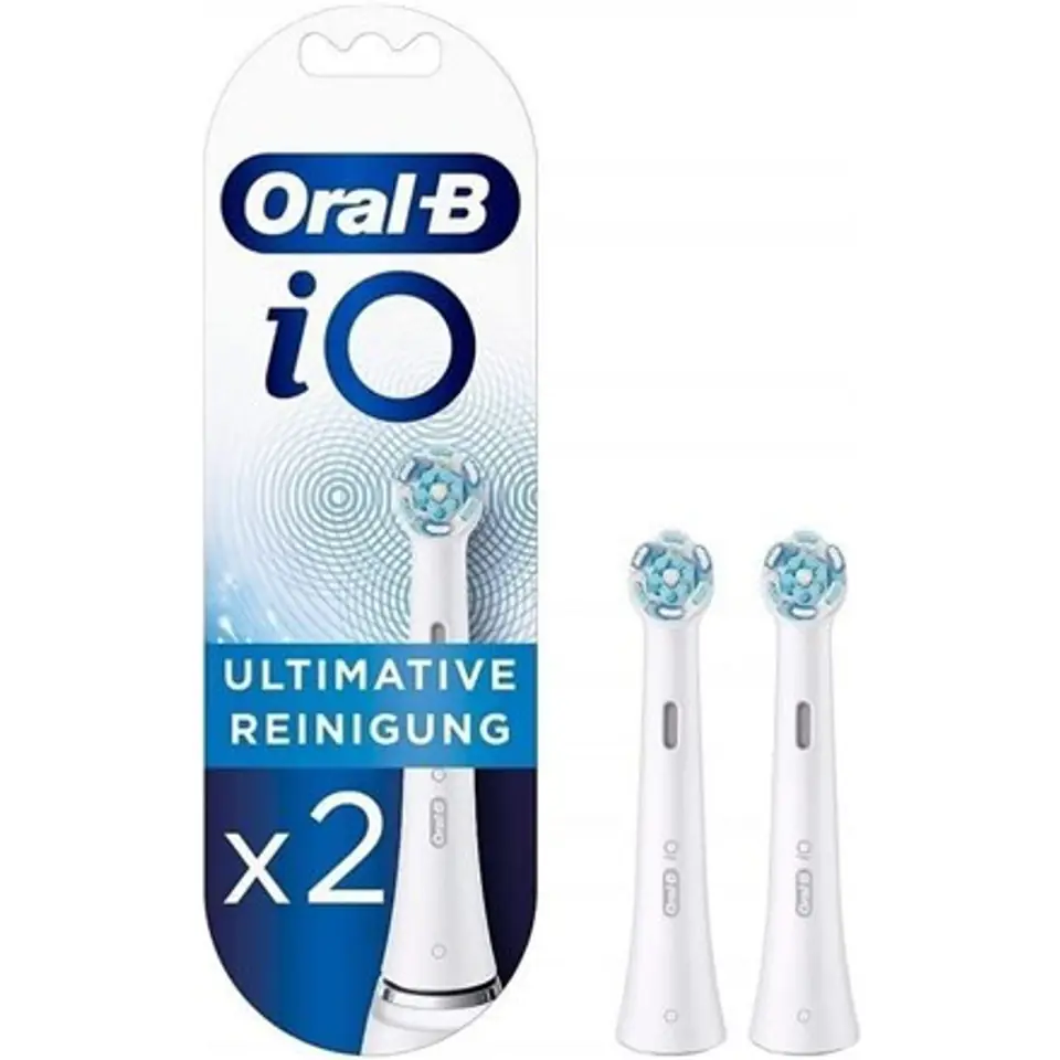 ⁨Oral-B | Cleaning Replaceable Toothbrush Heads | iO Refill Ultimate | Heads | For adults | Number of brush heads included 2 | Wh⁩ w sklepie Wasserman.eu