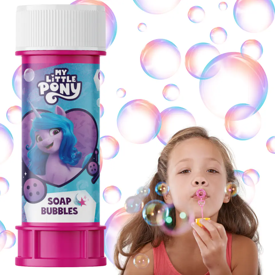 ⁨Bańki Mydlane Kolorowe My Little Pony Zestaw Dla Dzieci Płyn 60 ml⁩ w sklepie Wasserman.eu