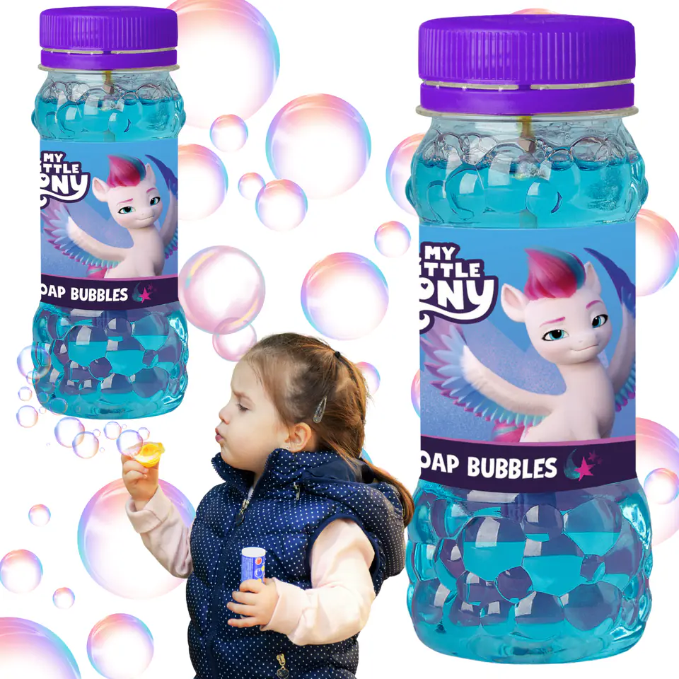 ⁨Bańki Mydlane My Little Pony Zestaw Dla Dzieci Tworzenie Baniek 145 ml⁩ w sklepie Wasserman.eu