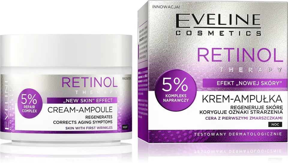 ⁨EVELINE Retinol Therapy Krem - ampułka 50 ml⁩ w sklepie Wasserman.eu