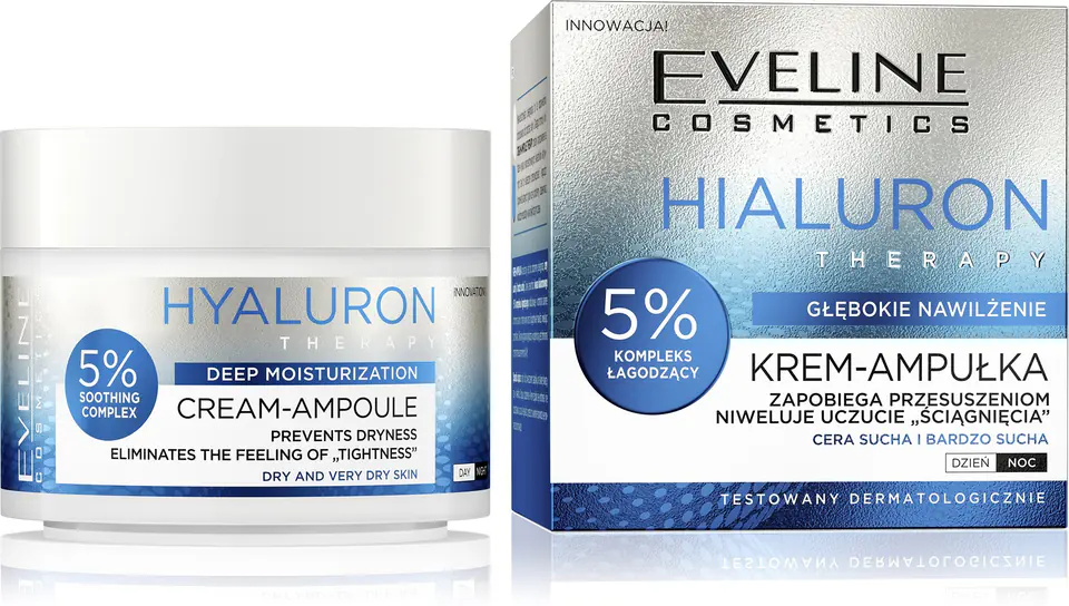 ⁨EVELINE Hialuron Therapy Krem - ampułka 50 ml⁩ w sklepie Wasserman.eu