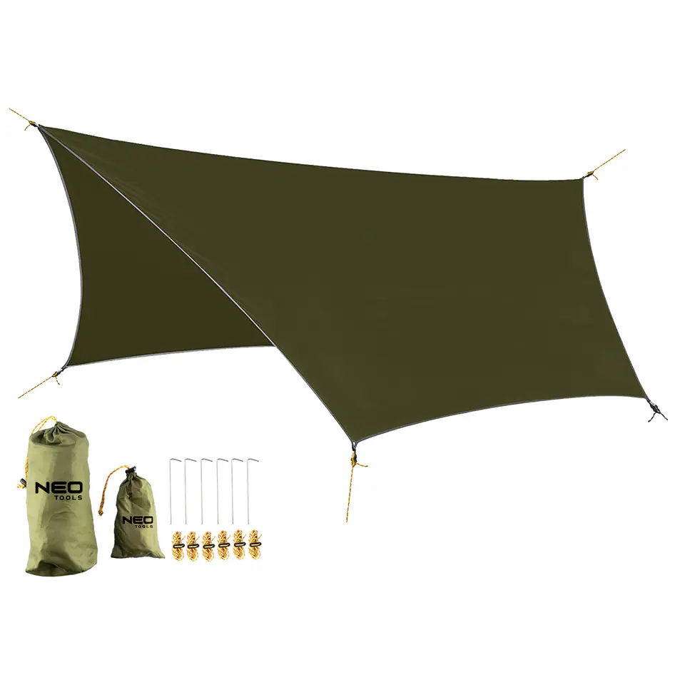 ⁨Tarp wodoodporny 360 x 290 cm 210T PU3000⁩ w sklepie Wasserman.eu