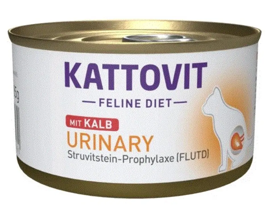 ⁨KATTOVIT Feline Diet Urinary Veal - wet cat food - 85g⁩ at Wasserman.eu