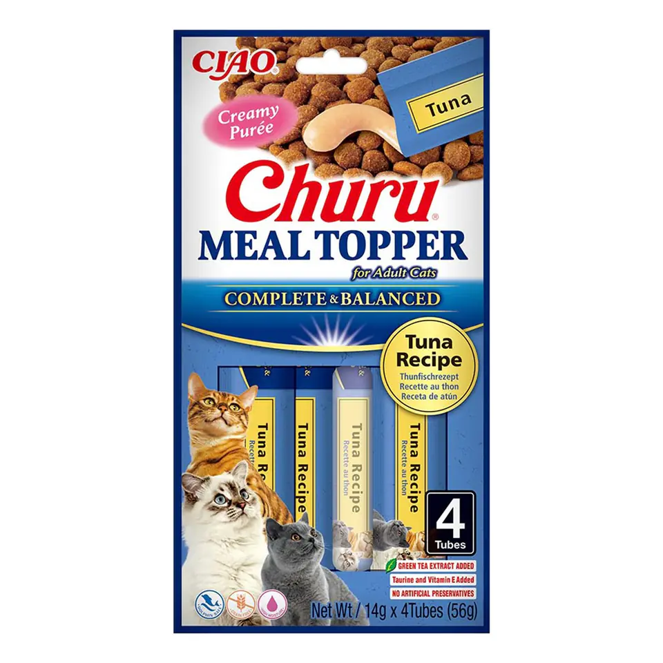 ⁨INABA MEAL TOPPER Tuńczyk - kot 4x14g⁩ w sklepie Wasserman.eu