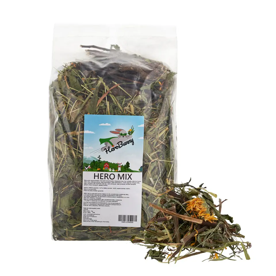 ⁨FACTORYHERBS HERO BUNNY BUNNY MIX  1kg⁩ w sklepie Wasserman.eu