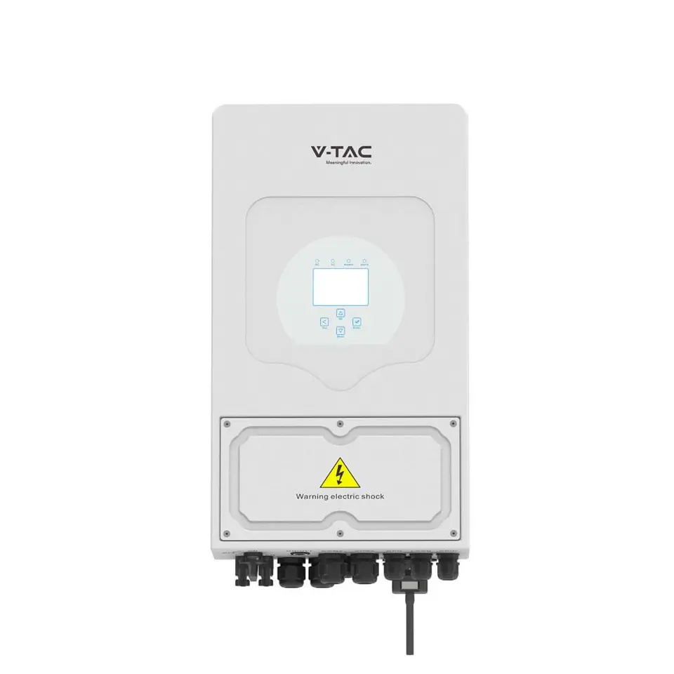 ⁨Hybrid inverter V-TAC DEYE SG03LP1 (SUN-3.6K-SG03LP1-EU) Three-phase inverter 3.6KW ON GRID/OFF GRID (SKU 11725) White⁩ at Wasserman.eu