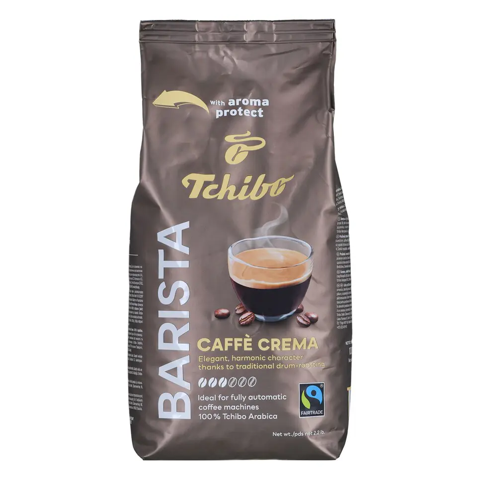 ⁨Kawa Tchibo Barista Caffe Crema 1KG ziarnista⁩ w sklepie Wasserman.eu