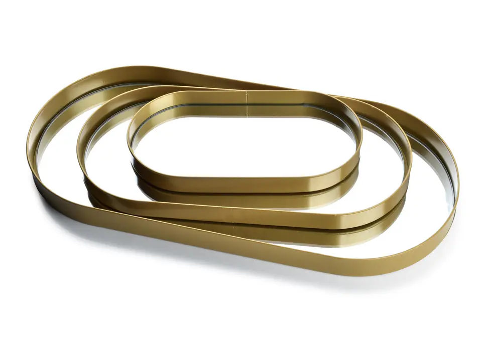 Tace lustrzane Lucas Gold komplet 3 szt w sklepie Wasserman.eu