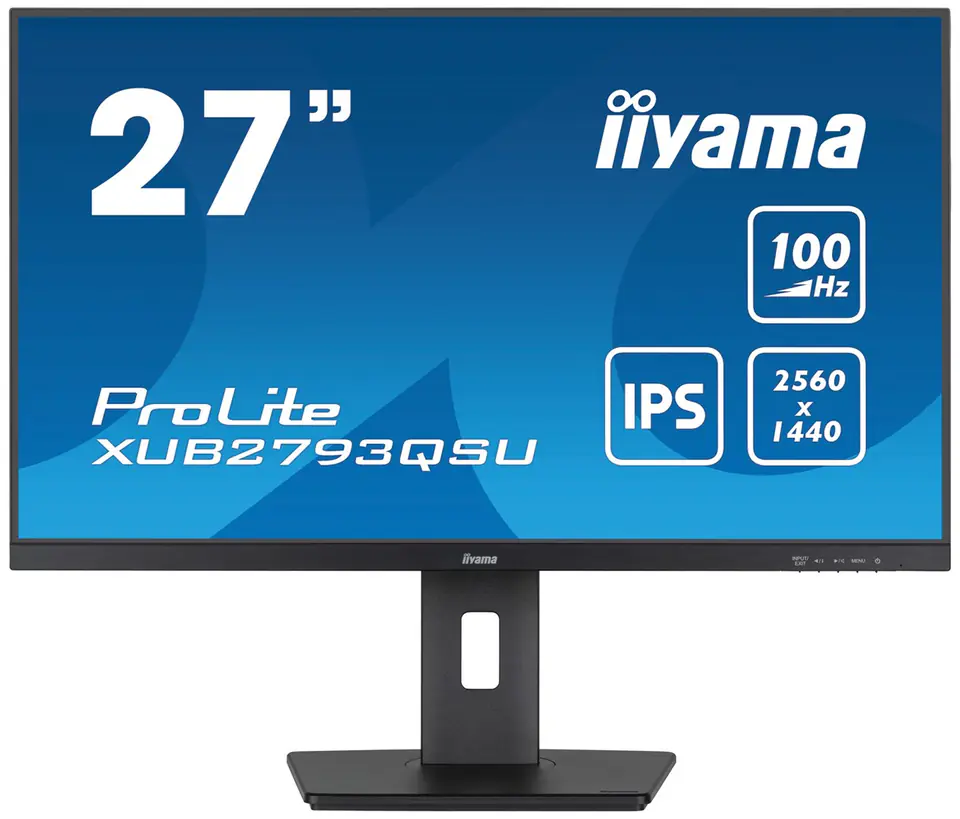 ⁨iiyama ProLite XUB2793QSU-B6 LED display 68.6 cm (27") 2560 x 1440 pixels Quad HD Black⁩ at Wasserman.eu