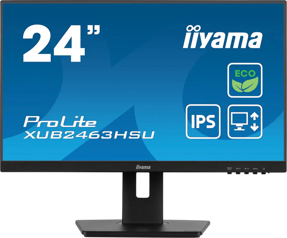 ⁨iiyama ProLite XUB2463HSU-B1 computer monitor 61 cm (24") 1920 x 1080 pixels Full HD LED Black⁩ at Wasserman.eu