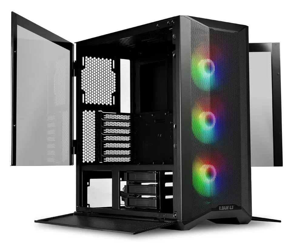 ⁨Lian Li LANCOOL II MESH RGB Midi Tower Black, Transparent⁩ at Wasserman.eu