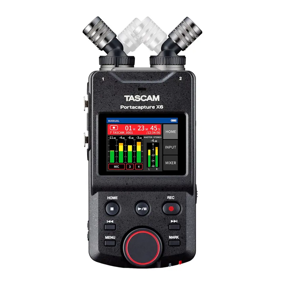 ⁨Tascam Portacapture X6 - Rejestrator i interfejs audio USB z 6 kanałami nagrywania⁩ w sklepie Wasserman.eu