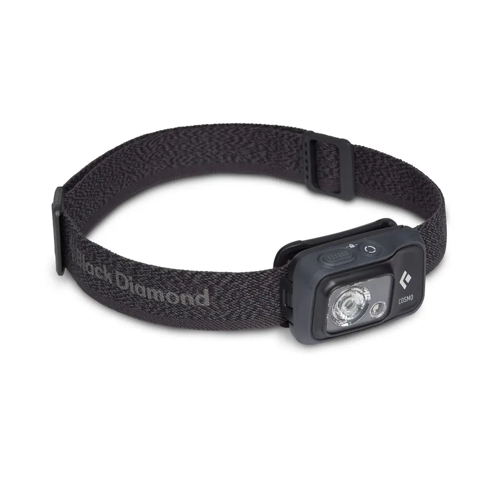 ⁨Black Diamond Cosmo 350 Graphite Headband flashlight⁩ at Wasserman.eu
