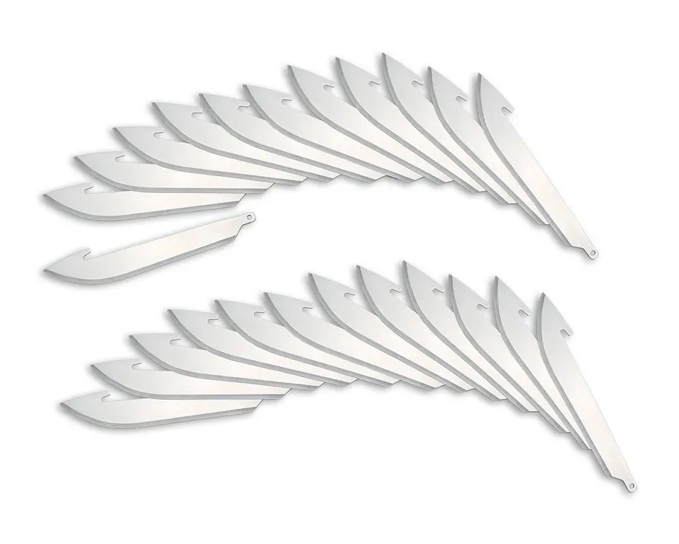 ⁨24 replacement blades for the Outdor Edge Drop-Point 350⁩ at Wasserman.eu