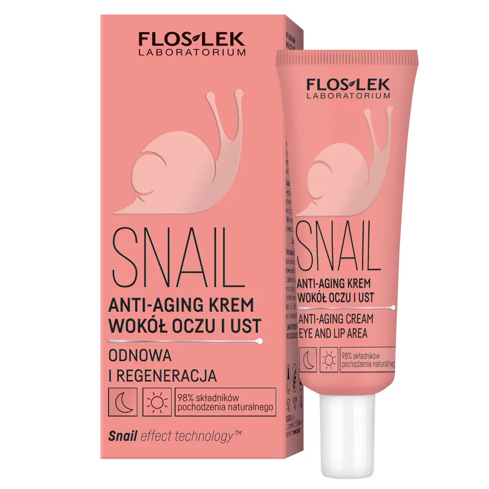 ⁨FLOSLEK Snail Krem anti-aging wokół oczu i ust 30 ml⁩ w sklepie Wasserman.eu