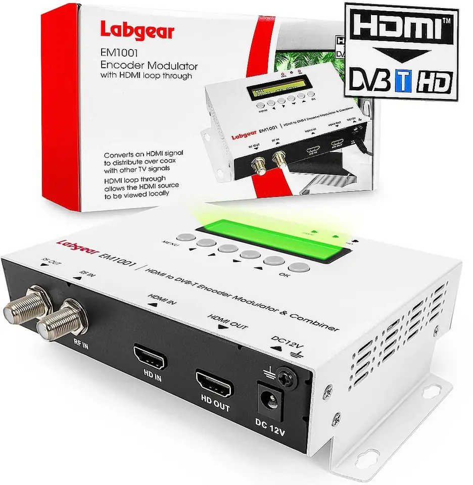 ⁨Modulator HDMI do DVB-T H.264 Labgear EM1001 35MER / 100dBuV⁩ w sklepie Wasserman.eu