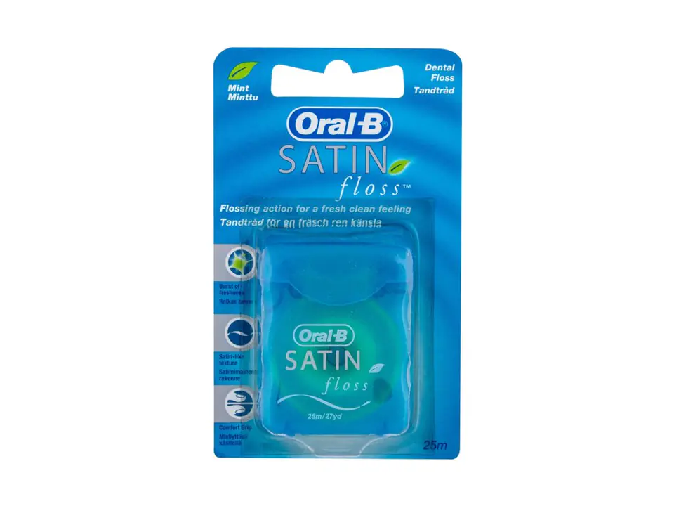 ⁨Oral-B Satin Floss Dental Floss 25 m⁩ at Wasserman.eu