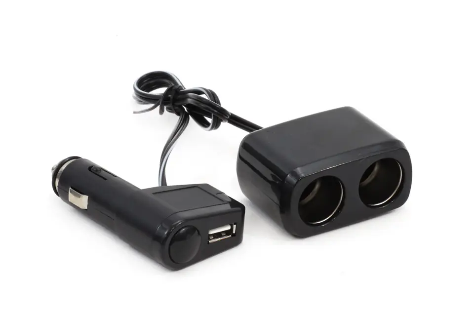 ⁨01029 Splitter, SOC1 lighter splitter, 2+1 USB⁩ at Wasserman.eu