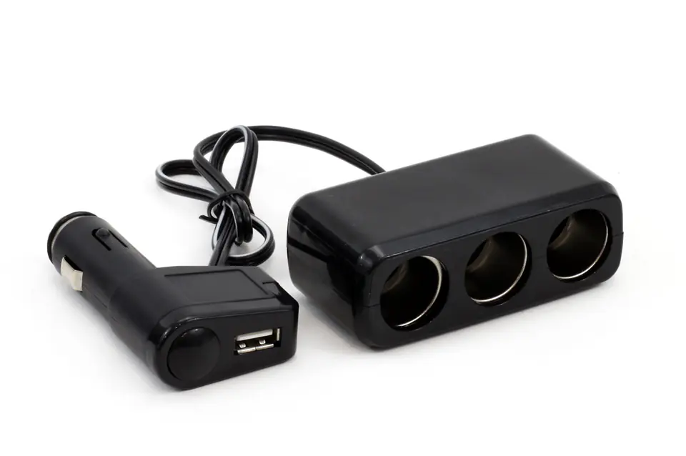 01030 Rozgałęźnik, rozgałęziacz zapalniczki SOC2, 3+1 USB w sklepie Wasserman.eu