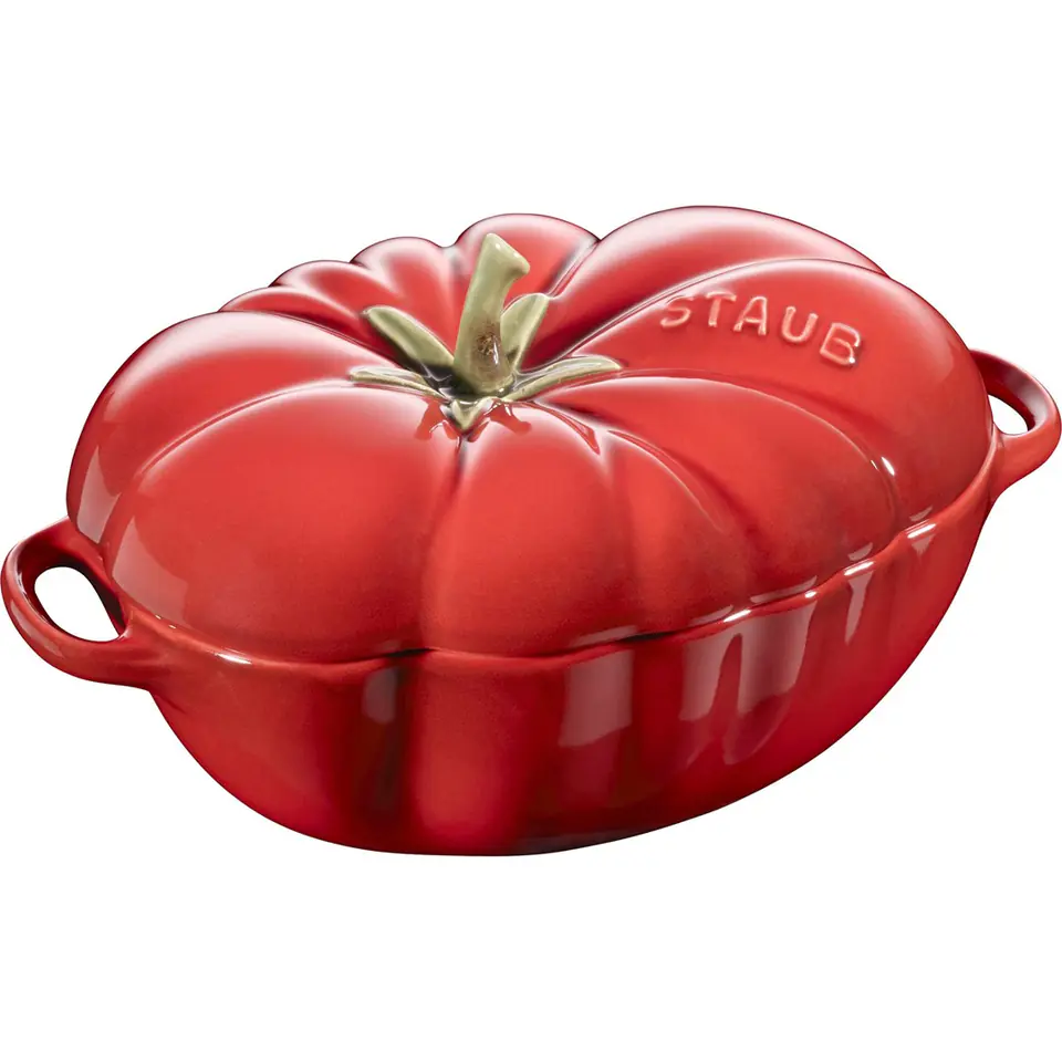 ⁨Mini Cocotte ceramiczny owalny pomidor Staub - 500 ml, Czerwony⁩ w sklepie Wasserman.eu