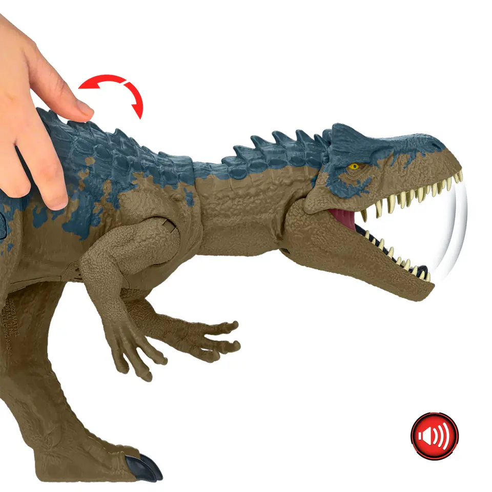 ⁨Jurassic World Allozaur Straszny atak Dinozaur z funkcją HRX50 MATTEL⁩ w sklepie Wasserman.eu