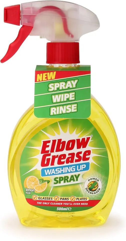 ⁨Elbow Grease Spray do Mycia Naczyń Lemon 500 ml⁩ w sklepie Wasserman.eu