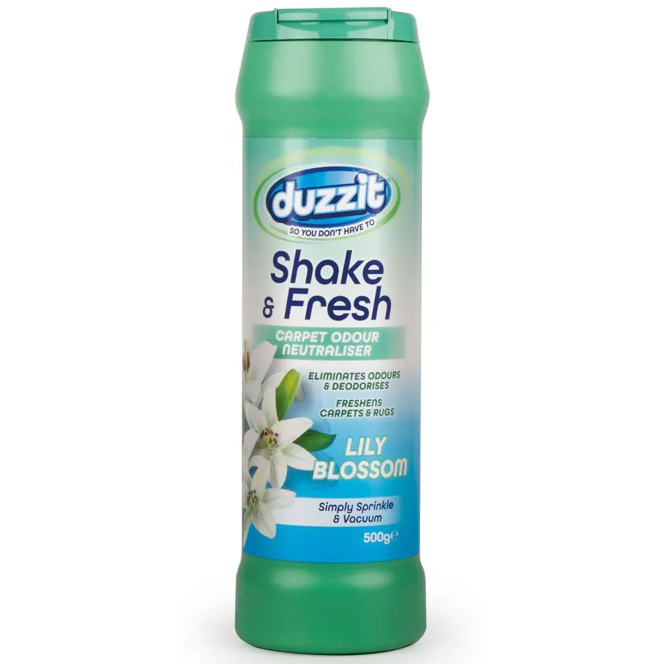 ⁨Duzzit Shake & Fresh Lily Blossom Neutralizator Zapachów do Dywanów  500 g⁩ w sklepie Wasserman.eu