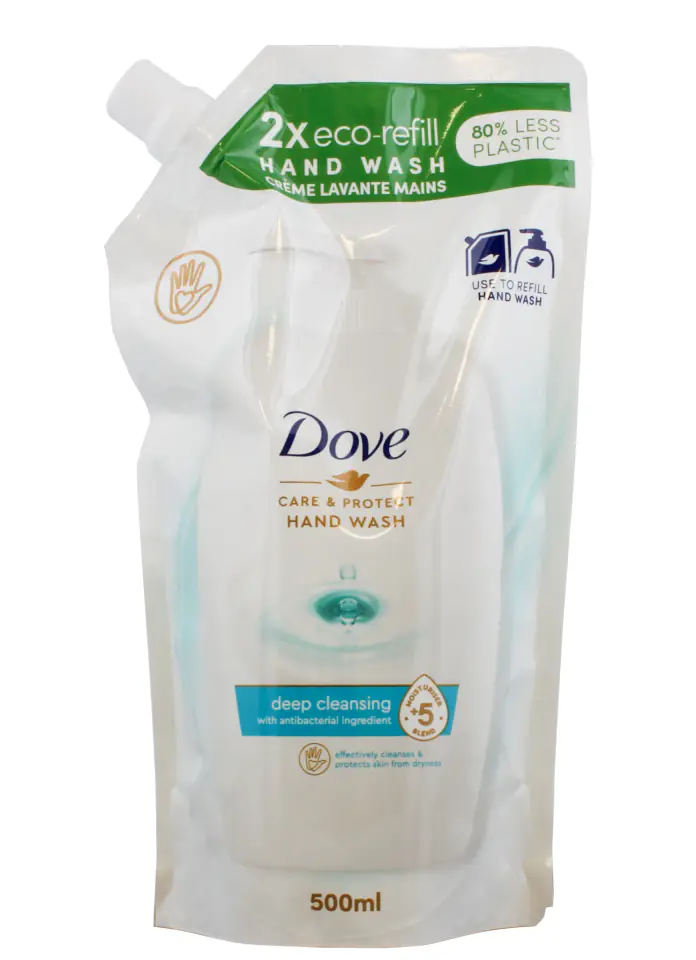 ⁨Dove Care&Protect Mydło w Płynie Worek 500 ml⁩ w sklepie Wasserman.eu