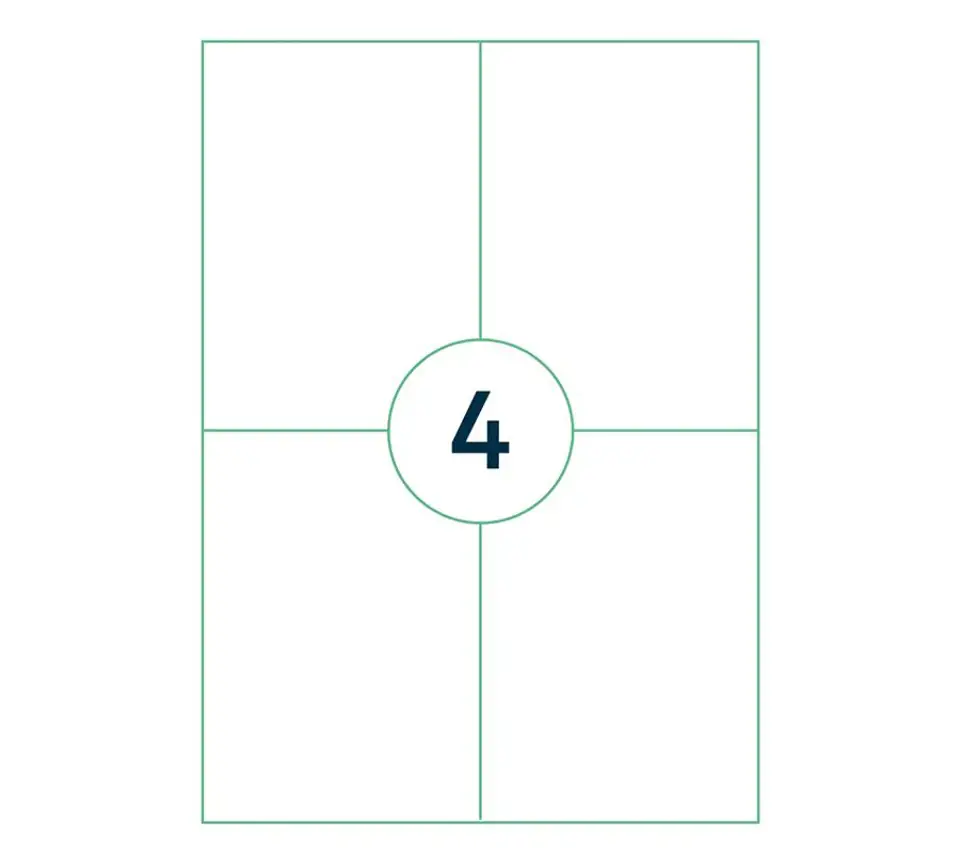 Capture A4 label 105x148 mm. 4 labels w sklepie Wasserman.eu