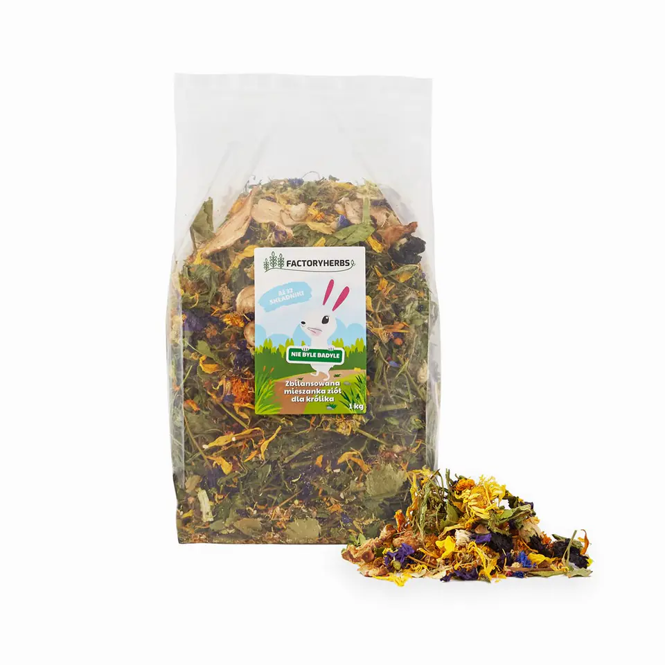 ⁨FACTORYHERBS NIE BYLE BADYLE dla Królika 1kg⁩ w sklepie Wasserman.eu