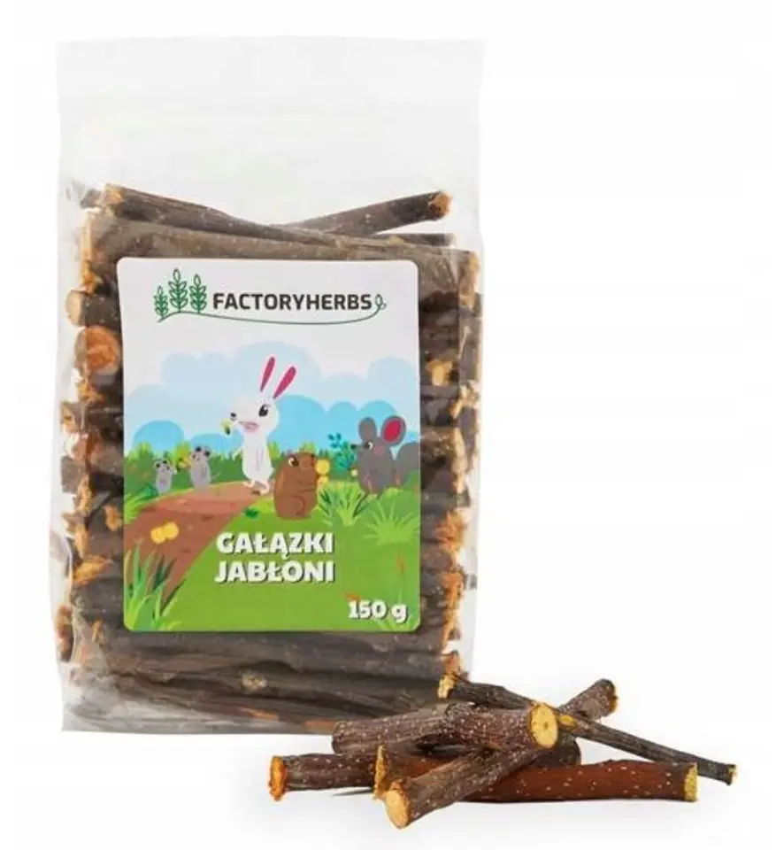 ⁨FACTORYHERBS Gałązki jabłoni 150 g⁩ w sklepie Wasserman.eu