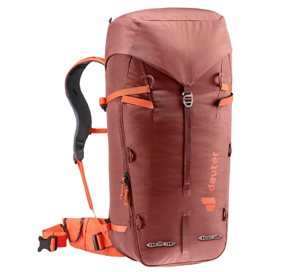 ⁨Deuter Guide 34+8 Hiking Backpack REDWOOD-Papaya⁩ at Wasserman.eu