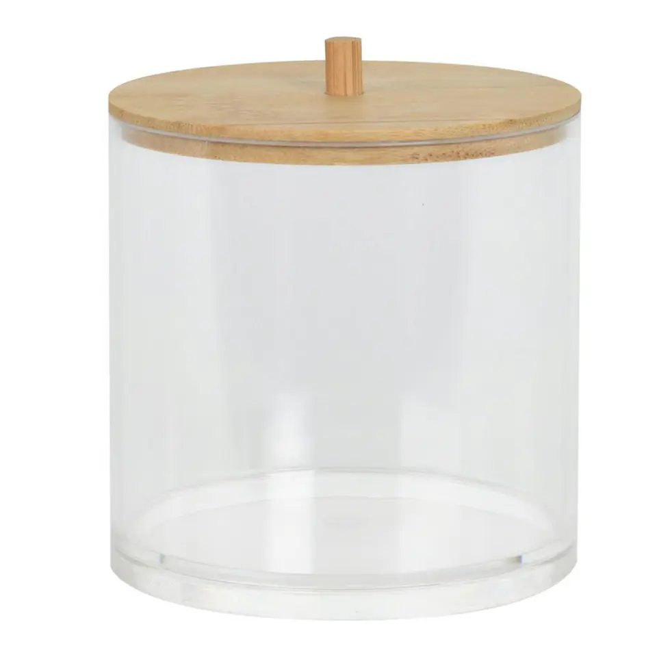 Bathroom container with bamboo lid at Wasserman.eu