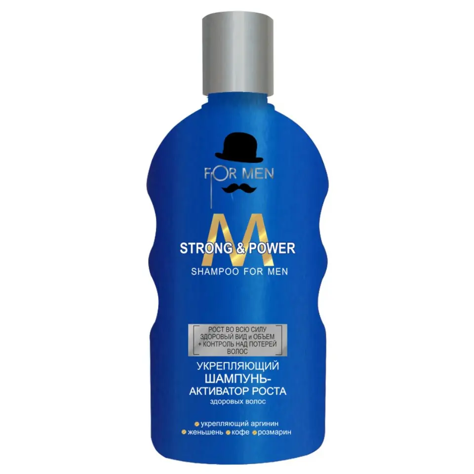 ⁨ALLIANCE OF BEAUTY Men Szampon wzmacniający-aktywator zdrowego wzrostu włosów STRONG&POWER 200 ml⁩ w sklepie Wasserman.eu