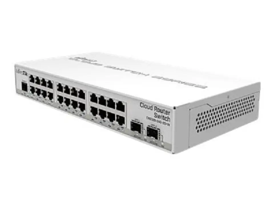 ⁨MIKROTIK CRS326-24G-2S+IN 24xGig LAN 2xSFP+ Dual boot Desktop case managed switch⁩ at Wasserman.eu