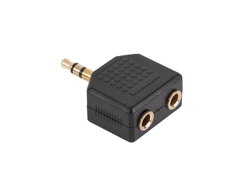 Złącze Jack 3.5/2x3.5 złote NH552 w sklepie Wasserman.eu