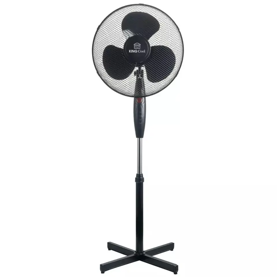 ⁨WENTYLATOR WIATRAK STOJĄCY PODŁOGOWY KINGCOOL KC-2125 czarny⁩ w sklepie Wasserman.eu