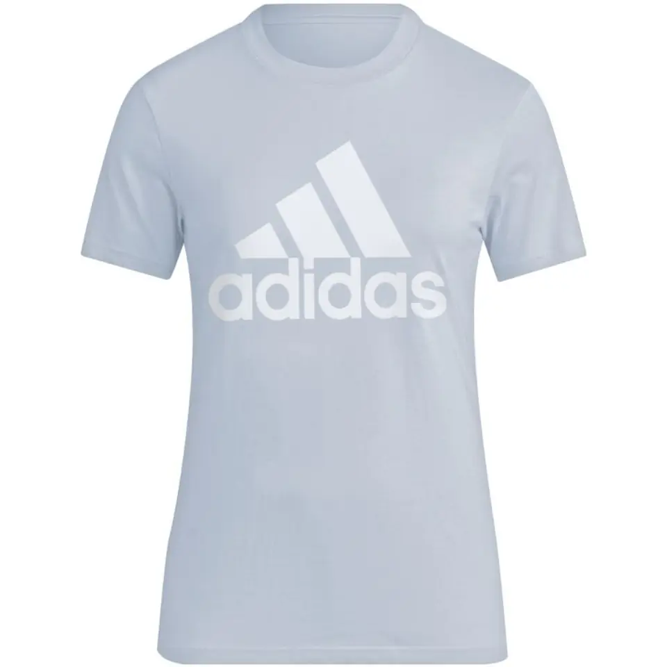 ⁨Koszulka adidas Loungewear Essentials Logo Tee W (kolor Niebieski, rozmiar 2XL)⁩ w sklepie Wasserman.eu