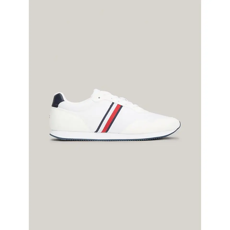 ⁨Buty Tommy Hilfiger Lo Runner Mix M (kolor Biały, rozmiar 42)⁩ w sklepie Wasserman.eu